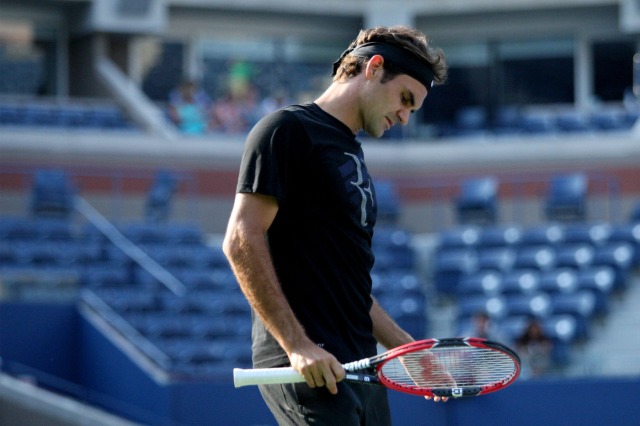 Federer se preparando